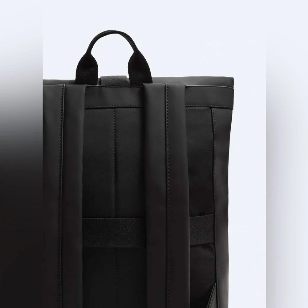 NWOT. Zara Rubberized Backpack with Valve.